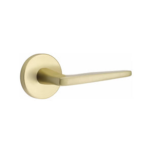 HERMES (HER) PRIVACY (BED/BATH) LEVER WITH 2-3/8" BACKSET AND 1/4" ROUND FACEPLATE AND STRIKEPLATE