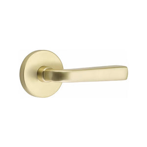 SION (SIO) PRIVACY (BED/BATH) LEVER WITH 2-3/8" BACKSET AND 1/4" ROUND FACEPLATE AND STRIKEPLATE
