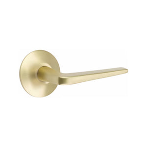 ATHENA (ATN) PRIVACY (BED/BATH) LEVER WITH 2-3/8" BACKSET AND 1/4" ROUND FACEPLATE AND STRIKEPLATE