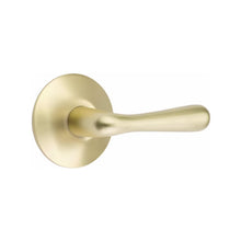Load image into Gallery viewer, BASEL (BA) PRIVACY (BED/BATH) LEVER WITH 2-3/8&quot; BACKSET AND 1/4&quot; ROUND FACEPLATE AND STRIKEPLATE
