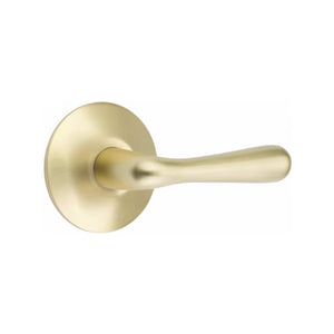 BASEL (BA) PRIVACY (BED/BATH) LEVER WITH 2-3/8" BACKSET AND 1/4" ROUND FACEPLATE AND STRIKEPLATE