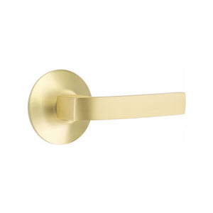 BRESLIN (BRL) PRIVACY (BED/BATH) LEVER WITH 2-3/8" BACKSET AND 1/4" ROUND FACEPLATE AND STRIKEPLATE
