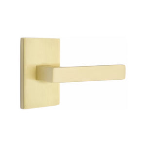 DUMONT (DT) PASSAGE (HALL/CLOSET) LEVER WITH 2-3/8" BACKSET AND 1/4" ROUND FACEPLATE AND STRIKEPLATE