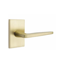 Load image into Gallery viewer, HERMES (HER) PRIVACY (BED/BATH) LEVER WITH 2-3/8&quot; BACKSET AND 1/4&quot; ROUND FACEPLATE AND STRIKEPLATE
