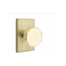 Load image into Gallery viewer, OCTAGON (OCT) PRIVACY (BED/BATH) KNOB WITH 2-3/8&quot; BACKSET AND 1/4&quot; ROUND FACEPLATE AND STRIKEPLATE
