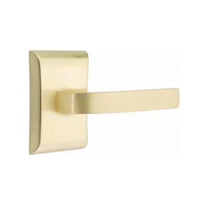BRESLIN (BRL) PASSAGE (HALL/CLOSET) LEVER WITH 2-3/8" BACKSET AND 1/4" ROUND FACEPLATE AND STRIKEPLATE