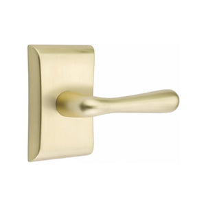 BASEL (BA) PRIVACY (BED/BATH) LEVER WITH 2-3/8" BACKSET AND 1/4" ROUND FACEPLATE AND STRIKEPLATE