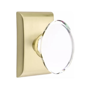 HAMPTON GLASS (HT) DUMMY (PAIR) KNOB WITH MODERN ROSETTE