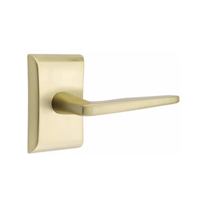 HERMES (HER) PRIVACY (BED/BATH) LEVER WITH 2-3/8" BACKSET AND 1/4" ROUND FACEPLATE AND STRIKEPLATE