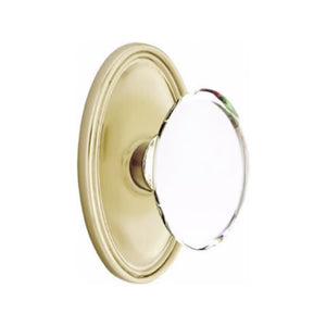 HAMPTON GLASS (HT) DUMMY (PAIR) KNOB WITH TRADITIONAL ROSETTE