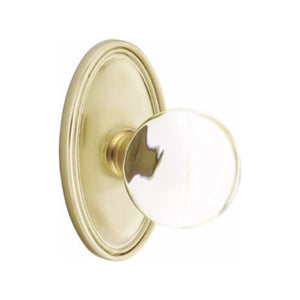 BRISTOL GLASS (BL) DUMMY (PAIR) KNOB WITH TRADITIONAL ROSETTE