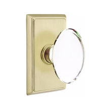 Load image into Gallery viewer, HAMPTON GLASS (HT) DUMMY (PAIR) KNOB WITH TRADITIONAL ROSETTE
