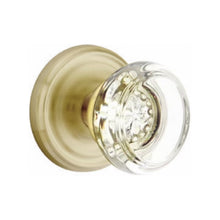 Load image into Gallery viewer, GEORGETOWN GLASS (GT) PASSAGE (HALL/CLOSET) KNOB WITH 2-3/8&quot; BACKSET AND 1/4&quot; ROUND FACEPLATE AND STRIKEPLATE
