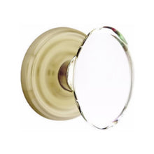 Load image into Gallery viewer, HAMPTON GLASS (HT) DUMMY (PAIR) KNOB WITH TRADITIONAL ROSETTE
