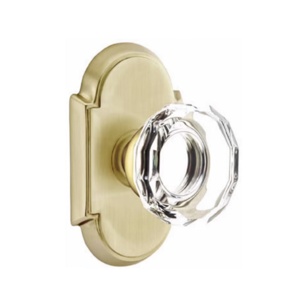 LOWELL GLASS (LW) PRIVACY (BED/BATH) KNOB WITH 2-3/8