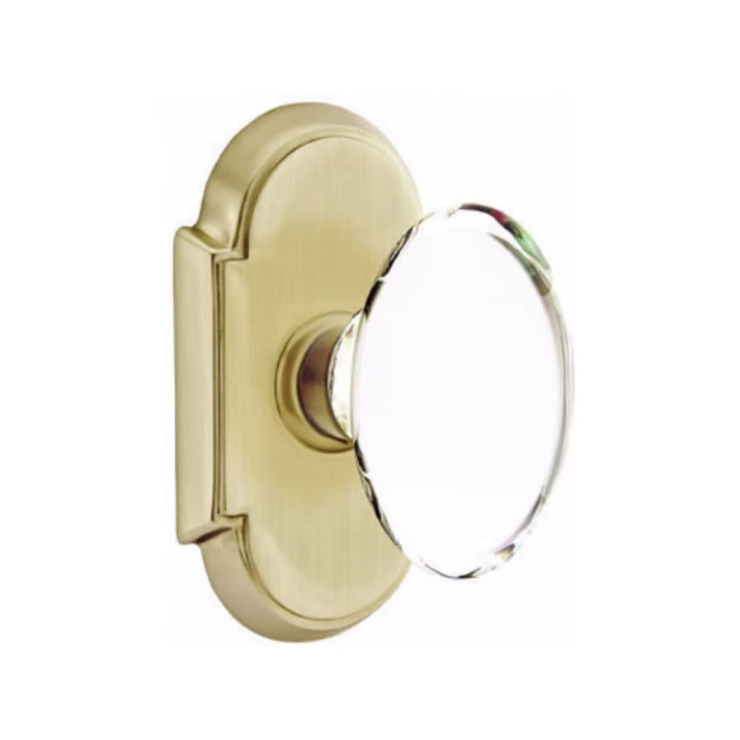 HAMPTON GLASS (HT) PASSAGE (HALL/CLOSET) KNOB WITH 2-3/8