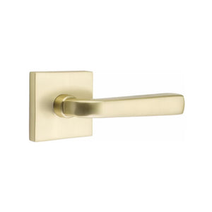 SION (SIO) PASSAGE (HALL/CLOSET) LEVER WITH 2-3/8" BACKSET AND 1/4" ROUND FACEPLATE AND STRIKEPLATE
