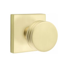 Load image into Gallery viewer, BADEN SATIN BRASS (US4) HANDLESET DUMMY [4810] W/ 2-3/8&quot; BACKSET AND 1/4&quot; ROUND FACEPLATE AND STRIKEPLATE W/ INTERIOR KNOB
