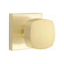 Load image into Gallery viewer, BADEN SATIN BRASS (US4) HANDLESET DUMMY [4810] W/ 2-3/8&quot; BACKSET AND 1/4&quot; ROUND FACEPLATE AND STRIKEPLATE W/ INTERIOR KNOB
