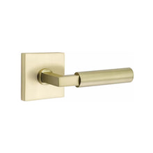 Load image into Gallery viewer, BADEN SATIN BRASS (US4) HANDLESET SINGLE-CYLINDER [4820] W/ 2-3/8&quot; BACKSET AND 1/4&quot; ROUND FACEPLATE AND STRIKEPLATE W/ INTERIOR LEVER
