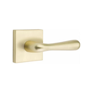 BASEL (BA) PRIVACY (BED/BATH) LEVER WITH 2-3/8" BACKSET AND 1/4" ROUND FACEPLATE AND STRIKEPLATE