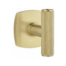 Load image into Gallery viewer, THE ACE KNURLED (ACEKN) PRIVACY (BED/BATH) KNOB WITH 2-3/8&quot; BACKSET AND 1/4&quot; ROUND FACEPLATE AND STRIKEPLATE
