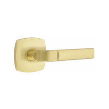Load image into Gallery viewer, ASTON (AST) PRIVACY (BED/BATH) LEVER WITH 2-3/8&quot; BACKSET AND 1/4&quot; ROUND FACEPLATE AND STRIKEPLATE
