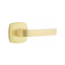 Load image into Gallery viewer, BRESLIN (BRL) PASSAGE (HALL/CLOSET) LEVER WITH 2-3/8&quot; BACKSET AND 1/4&quot; ROUND FACEPLATE AND STRIKEPLATE
