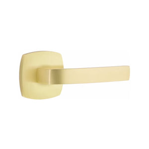 BRESLIN (BRL) PASSAGE (HALL/CLOSET) LEVER WITH 2-3/8" BACKSET AND 1/4" ROUND FACEPLATE AND STRIKEPLATE
