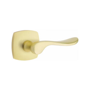LUZERN (LU) PRIVACY (BED/BATH) LEVER WITH 2-3/8" BACKSET AND 1/4" ROUND FACEPLATE AND STRIKEPLATE