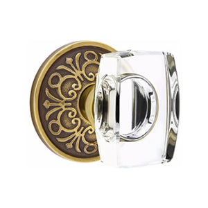 WINDSOR GLASS (WS) DUMMY (PAIR) KNOB WITH TRADITIONAL ROSETTE