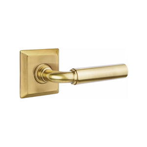 MANNING (MNG) PASSAGE (HALL/CLOSET) LEVER WITH 2-3/8" BACKSET AND 1/4" ROUND FACEPLATE AND STRIKEPLATE