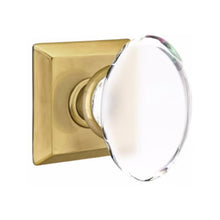 Load image into Gallery viewer, HAMPTON GLASS (HT) DUMMY (PAIR) KNOB WITH TRADITIONAL ROSETTE
