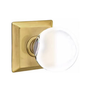 BRISTOL GLASS (BL) DUMMY (PAIR) KNOB WITH TRADITIONAL ROSETTE