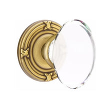 Load image into Gallery viewer, HAMPTON GLASS (HT) DUMMY (PAIR) KNOB WITH TRADITIONAL ROSETTE
