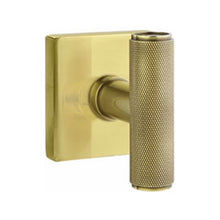 Load image into Gallery viewer, THE ACE KNURLED (ACEKN) PRIVACY (BED/BATH) KNOB WITH 2-3/8&quot; BACKSET AND 1/4&quot; ROUND FACEPLATE AND STRIKEPLATE
