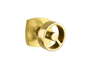 SPOKE (SPK) PRIVACY (BED/BATH) KNOB WITH 2-3/8" BACKSET AND 1/4" ROUND FACEPLATE AND STRIKEPLATE