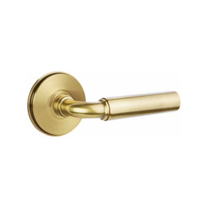 MANNING (MNG) PASSAGE (HALL/CLOSET) LEVER WITH 2-3/8" BACKSET AND 1/4" ROUND FACEPLATE AND STRIKEPLATE