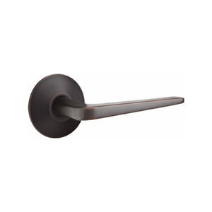 ATHENA (ATN) PRIVACY (BED/BATH) LEVER WITH 2-3/8" BACKSET AND 1/4" ROUND FACEPLATE AND STRIKEPLATE
