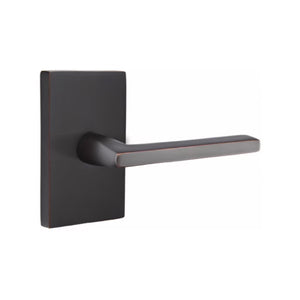 HELIOS (HLO) PRIVACY (BED/BATH) LEVER WITH 2-3/8" BACKSET AND 1/4" ROUND FACEPLATE AND STRIKEPLATE