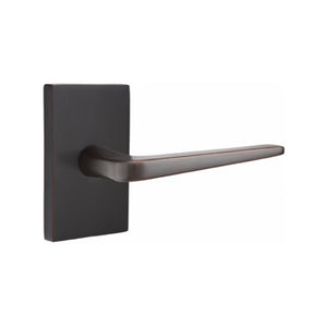 ATHENA (ATN) PRIVACY (BED/BATH) LEVER WITH 2-3/8" BACKSET AND 1/4" ROUND FACEPLATE AND STRIKEPLATE