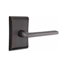 Load image into Gallery viewer, ARES OIL RUBBED BRONZE (US10B) HANDLESET DUMMY [4807] W/ 2-3/8&quot; BACKSET AND 1/4&quot; ROUND FACEPLATE AND STRIKEPLATE W/ INTERIOR LEVER
